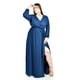 thumbnail image 5 of Vestido elegante de manga larga Roman Fashion /Tallas Extras, 2009 (Azul marino) azul marino 38, 5 of 6