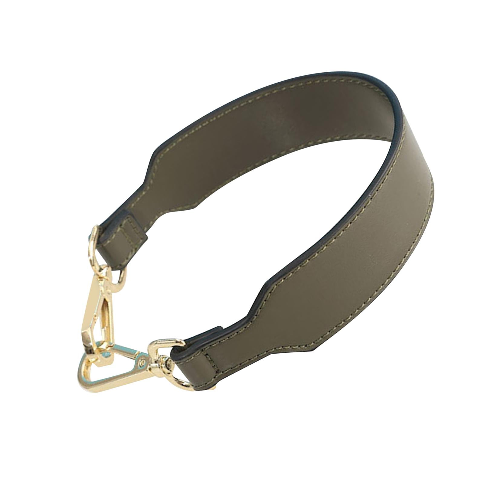 Women Wide Shoulder Strap with Metal Clasp for Handbag Accessories green