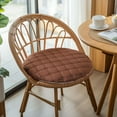 thumbnail image 5 of Seat Cushion Outdoor,Round Floor Cushions,AZXY 11.8x11.8in Chair Cushions for Kitchen Chairs,Reversible Stool Seat Cushions for Dining Room Yoga Tatami Patio,Brown, 5 of 6