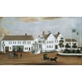 thumbnail image 2 of American 1882 14x10 White Modern Wood Framed Museum Art Print Titled - Hudson House, 2 of 4