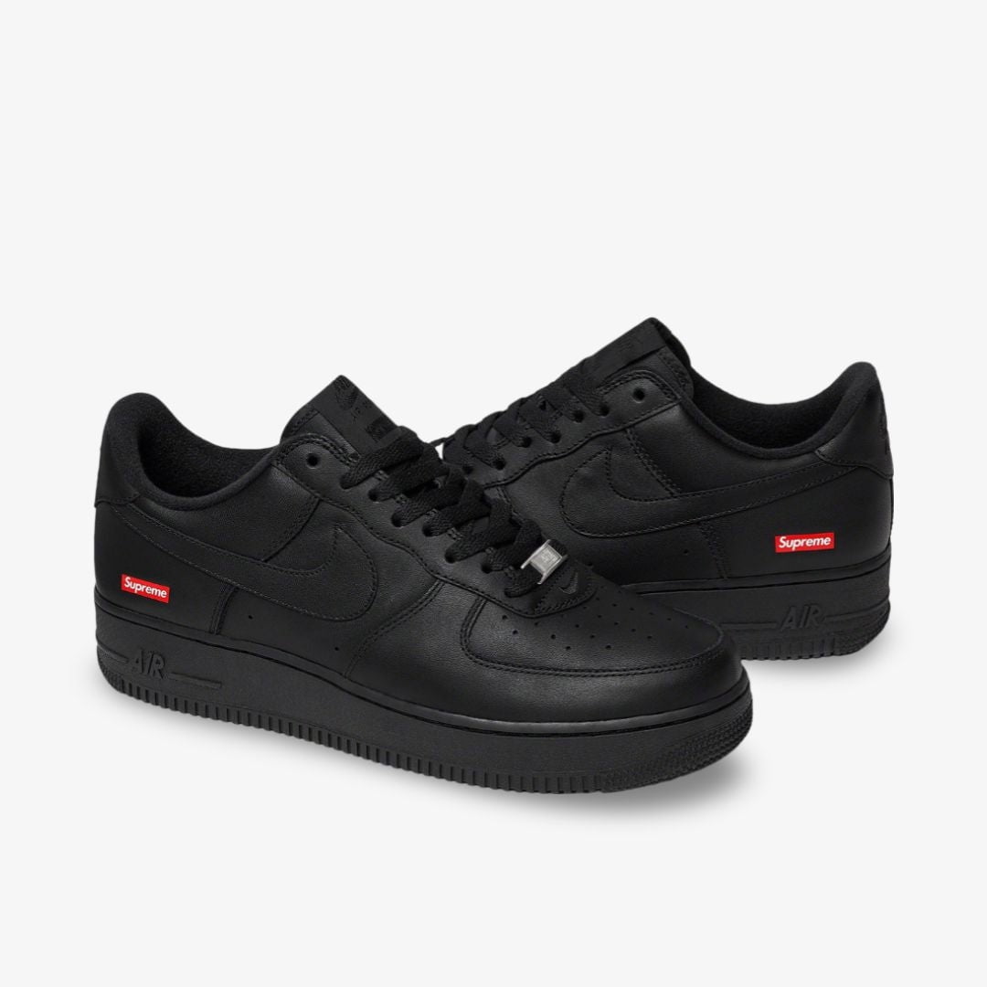 Supreme X Air Force 1 Low 'Box Logo - Black' - Cu9225-001 - Size 6