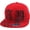 Red Black Large, variant on New York NY Flat Brim Fitted Baseball Cap Hat