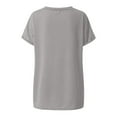 thumbnail image 2 of Quealent Girls Tops 2024 Teen Girl Gifts Print T Shirts Summer Short Sleeve Tops for Teen Girl Grey,15-16 Years, 2 of 4