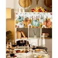 thumbnail image 3 of Fall Pumpkin Valances for Windows Kitchen Curtains Thanksgiving Autumn Sunflower Rod Pocket Window Valance, Orange Short Topper Window Curtain Treatment for Living Room Bedroom, 1 Panel, 54 by 18 in, 3 of 6