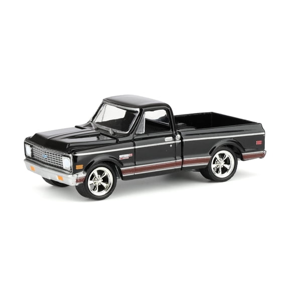 1972 Chevrolet Cheyenne C10 Short Bed Pickup Truck Black "Hobby Exclusive" Series 1/64 Diecast Model Car by Greenlight