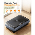 thumbnail image 5 of Vibration Plate for Lymphatic Drainage, RIORUN 180 Speeds Vibration Plate Machine, App Control 400 lbs, Whole Body Vibration Platform with Resistance Bands Remote, 5 of 10