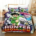 thumbnail image 1 of 3D Digital Printing Cartoon Full-Time Hunter Polyester Bedding Three-Piece Set QZ1 150*200, 1 of 2