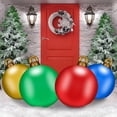 thumbnail image 5 of Bola inflable navideña de 60 cm, bolas decorativas de PVC para árbol de Navidad, bola colgante grande, adornos para patio y fiesta de Año Nuevo, 5 of 5
