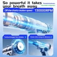 thumbnail image 4 of Compressed Air Duster, 3 Gear Adjustable 130000RPM Electric Air Dusters, Rechargeable Cordless Air Blower for Computer, Keyboard, Outdoor, House and Car, 4 of 7