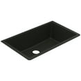 thumbnail image 5 of Moen GGB4010B 33-Inch Wide x 9.5-Inch Deep Undermount Granite Single Bowl Kitchen Sink, Black, 5 of 7