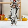 thumbnail image 6 of TFEOQRY Children Boys Girls Fleece Jumpsuit Soft Rompers Cute animal Romper Long Sleeve Hooded Jumpsuit Cute Flannel Clothes Black-1, 6 of 9