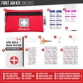 thumbnail image 5 of Auto Roadside Emergency Kit - 291 Pieces of Car Equipment with Jumper Cables and First Aid Kit for Any Situation or Accident | Ideal for Every Vehicle, Road Trips, Driving Safety, 5 of 7