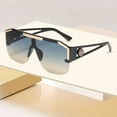 thumbnail image 3 of Lunettes de Soleil Sans Monture Rétro Années 80 en Forme de Bouclier Carré pour Activités Extérieures, 3 of 3