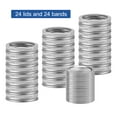 thumbnail image 6 of Carevas Stainless steel cover,Mouth 70mm Jar Split Type Leak Bands Mouth 70mm Leak Proof Metal 70mm Jar Split Type Leak Proof Mason Jar Lids 48PCS Lids Bands Jar Split Type Metal Mason Jar IUPPA ZIEM, 6 of 6