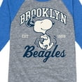 thumbnail image 3 of Peanuts - Brooklyn Beagles - Toddler & Youth Raglan Graphic T-Shirt, 3 of 5