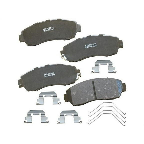 Front Brake Pad Set - Compatible with 2005 - 2017 Honda Odyssey 2006 2007 2008 2009 2010 2011 2012 2013 2014 2015 2016