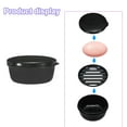 thumbnail image 4 of Uxcell Travel Soap Container 2 Pack Round Soap Holder Travel Case Box Black, 4 of 5
