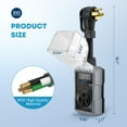 thumbnail image 3 of Kohree RV Surge Protector 50 Amp 12000 Joules with High/Low Voltage Protection,with LED Display Waterproof ,Auto Shut Off for Camper,Travel Trailers-Gray, 3 of 3