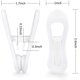 thumbnail image 4 of Pinzas para perchas de uso versátil para perchas delgadas, pinzas de plástico con dientes antideslizantes y agarre fuerte para proteger la ropa, almacenamiento compacto, color blanco (24 piezas), 4 of 7