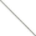 thumbnail image 1 of Solid 925 Sterling Silver Anklet Polished Twisted 2.5mm Necklace 9" - with Secure Lobster Lock Clasp, 1 of 1