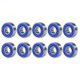 thumbnail image 1 of 10pcs 608rs ABEC-9 Cojinete de bolas Scooter Cojinetes de ranura profunda en miniatura (Azul), 1 of 7
