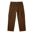 thumbnail image 7 of Loose Cargo Pants for Men,Straight Leg Casual Wide Leg Trousers with Multi Pockets for Hiking and Traveling, 7 of 7