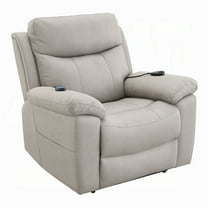 Cheru Power Motion Lift and Recliner Chair with Heated Massage, Gray