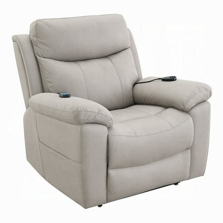 Cheru Power Motion Lift and Recliner Chair with Heated Massage, Gray