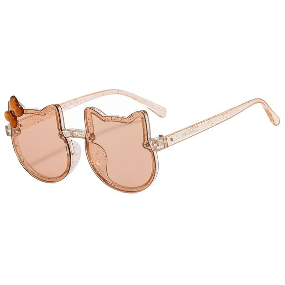 2PCS Cartoon Hello Kitty Anime Sunglasses, UV-Proof Kids Glasses, Cute Photography Props & Gift