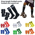 thumbnail image 2 of CUITING Protège-Tibias de Soccer pour Jeunes avec Chaussettes - Coque Rigide Résistante aux Impacts - Ajustable Léger - Coussinets de Tibias de Soccer - Équipement de Protection pour Enfants et Adolescents, 2 of 8
