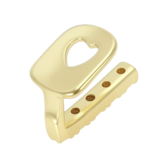 Unique Bargains 1 Set Fake Teeth Grills Fashion Zircon Single Strip for Hip Hop Gift Gold Tone
