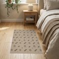 thumbnail image 3 of ODIKA 2'x3' Beige Brown Geometric Rainbow Cross Washable Doormat Modern Minimalist Scandinavian Style Repeating for Entryway, Kitchen, Laundry Room, Non-Slip, Low Pile, 3 of 7