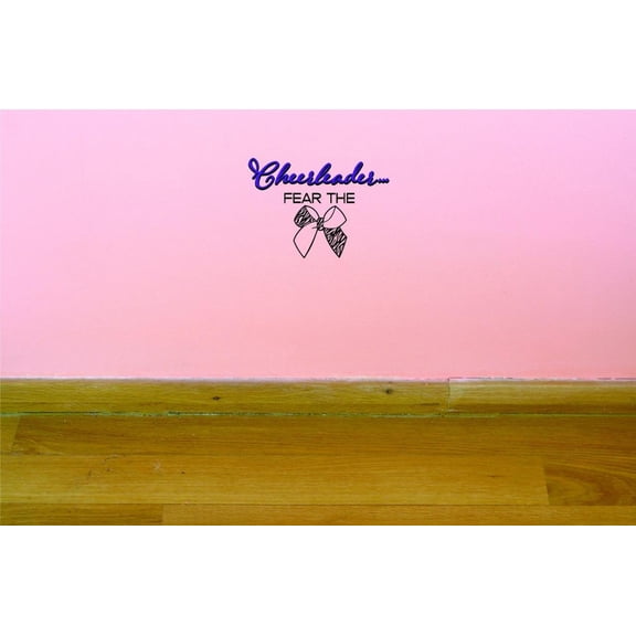 Custom Decals Cheerleader... Fear The Bow Wall Art Size: 30 X 30 Inches Color: Multi