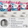 thumbnail image 4 of Designart "Focus Op Art in Blue and Pink" Modern Square Mirror Wall Decor Transitional - Large Blue Square Bathroom Mirror - Square Printed Wall Mirror Art, 4 of 5