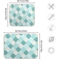 thumbnail image 3 of Dish Drying Mat Moroccan Trellis Kitchen Dish Pads Super Absorbent Microfiber Dish Drying Rack Pads Safe Heat-resistant Kitchen Counter Mat,16x18 Inch, 3 of 7