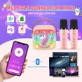 thumbnail image 3 of Máquina de karaoke Webspidee Unicorn Mini Bluetooth LED 3-12+, 3 of 7