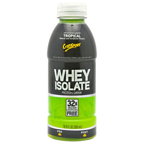 CytoSport Whey Isolate RTD Tropical, 12 16.9 fl oz (500ml) Bottles