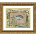 thumbnail image 1 of Phillips, Anita 24x20 Gold Ornate Wood Framed with Double Matting Museum Art Print Titled - Blue-Gilled Sunfish, 1 of 4