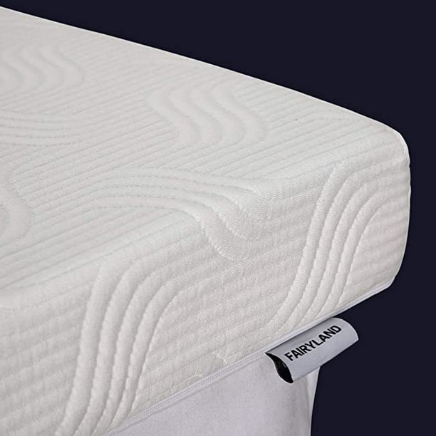 Fairyland 3 Inch Memory Foam Mattress Topper King Size Cooling Relieving Mattress Pad For Bed With Bamboo Fiber Cover Walmart Com Walmart Com
