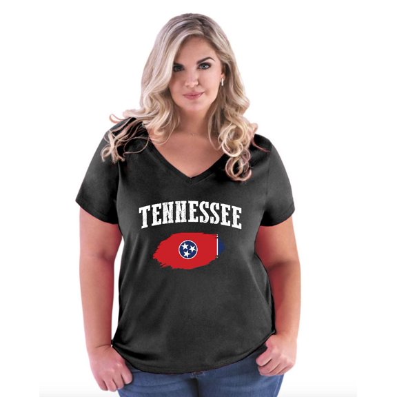 NIB - Women's Plus Size V-neck T-Shirt - Tennessee Nashville