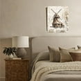 thumbnail image 6 of Rustic Windmill Barn Wall Art Canvas Farmhouse Windmill Barn Abstract Painting Wall Decor Framed Posters Home for Living Room Bedroom Bathroom Decoration 12x16 inch, 6 of 6