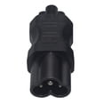 thumbnail image 3 of Zócalo de conversión,Conector adaptador de corriente C6 a C5 macho a hembra,Contacto de protección para el hogar Adaptador de corriente C6 a C5,Convertidor de adaptador de enchufe, 3 of 9