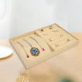 thumbnail image 4 of Bandeja apible de arpillera para joyería, tocador, contenedor de baratijas, vitrina de regalo dual Zulema Bandeja de almacenamiento de joyas, 4 of 7