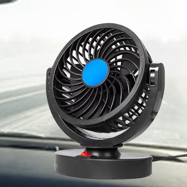 Ventilador de refrigeración Hugtrwg Automático Doble cabezal 12/24V 2 velocidades Para estrenar