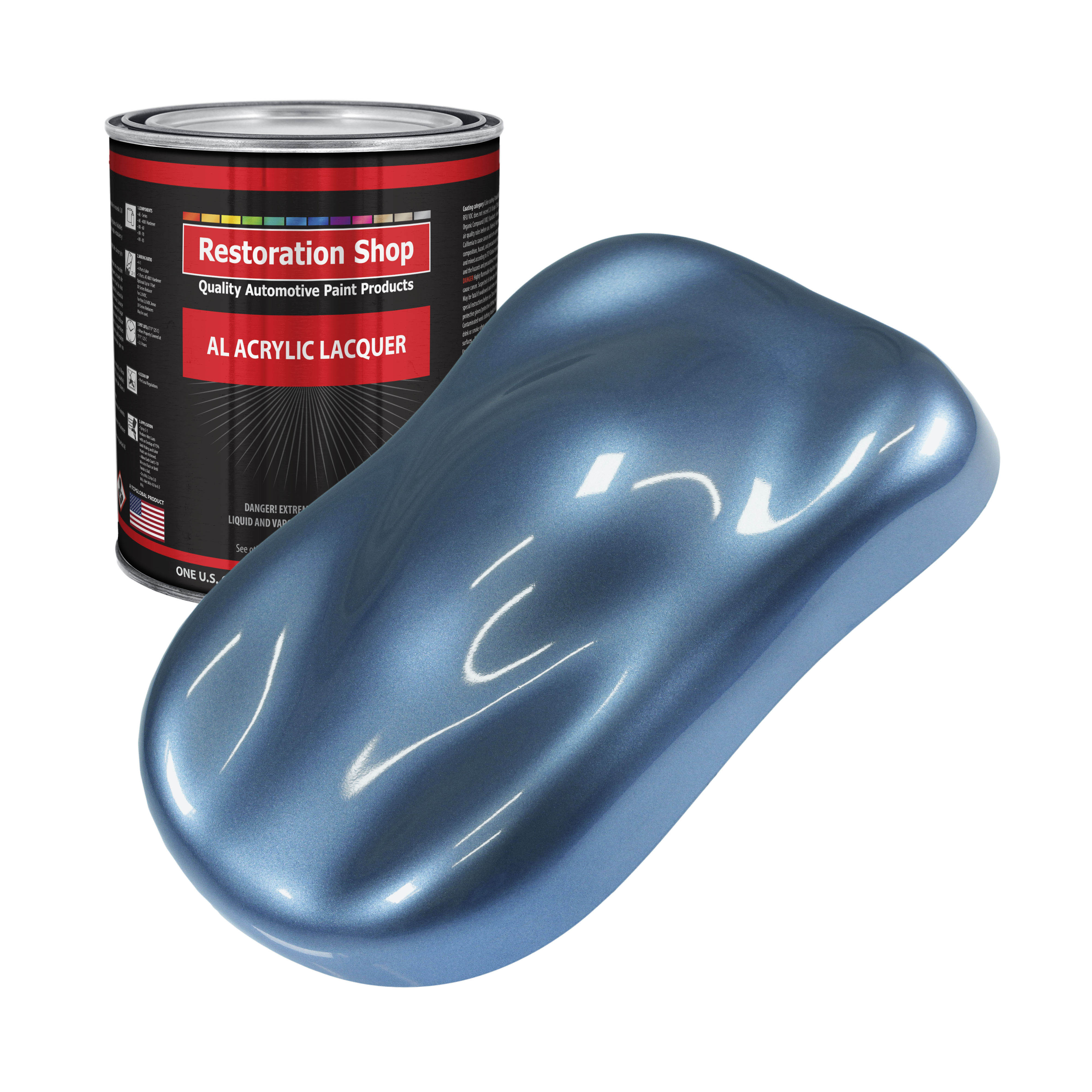 Restoration Shop Sonic Blue Metallic Acrylic Lacquer Auto Paint