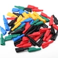 thumbnail image 1 of 4mm Banana Plugs, Wear Resistant 1000V/10A Welding Connector, Plug for DIY Cable Assembly with Color Coded Sleeves, Great Electrical Cable Banana Connector for Multi Meter Use, 1 of 7