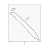 Genuine OE Porsche Body A-Pillar Trim Panel - 958-555-234-08-OU5