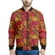 thumbnail image 3 of Chaqueta con cremallera y estampado de flores hawaianas para hombre, sudadera con estampado de plantas tropicales en 3D, sudaderas estilo bomber, abrigos de manga larga de gran tamaño, 3 of 5