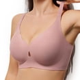 thumbnail image 2 of Alkepwun Full Coverage Jelly Bras Push-Up No Underwire Lightweight Breathable Adjustable Straps Running Sports Bra Solid Color Plus Size Lace Seamless Lift-Up Underwear, 2 of 4