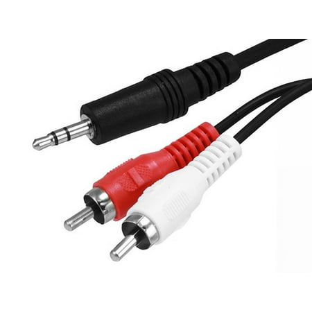 Monoprice 6ft 3.5mm Stereo Plug/2 RCA Plug Cable - Black price history on PriceWatchPro